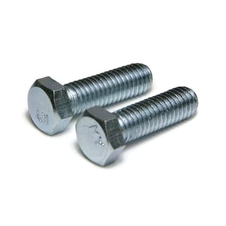 Newport Fasteners Grade 2, 7/16"-20 Hex Head Cap Screw, Zinc Plated Steel, 1-1/2 in L, 500 PK 472595-500